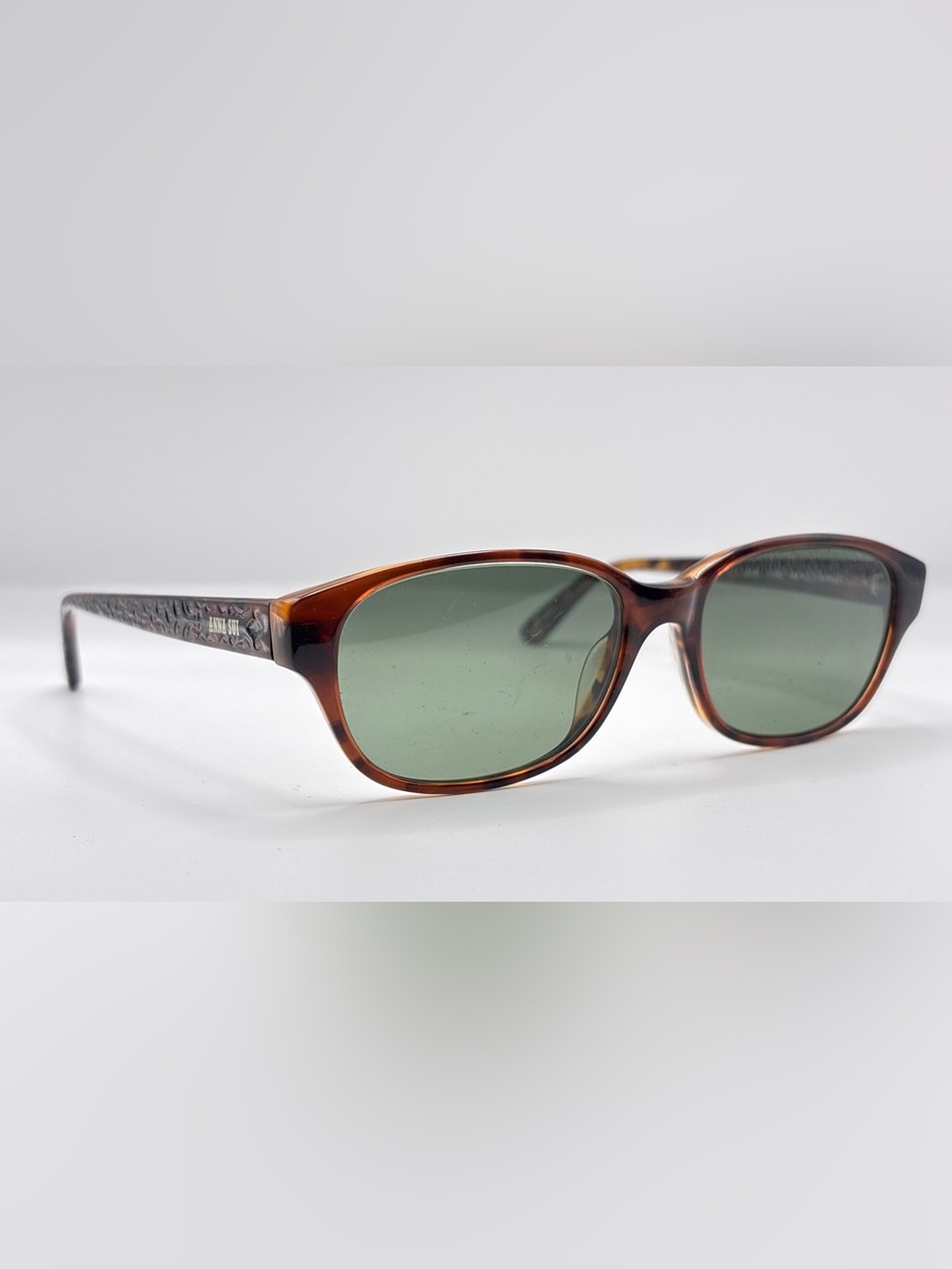 Anna Sui AS597 Tortoise Oval Sunglasses Frames Only